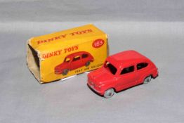 Dinky 183 Fiat 600 with plastic hubs. Excellent in poor box.