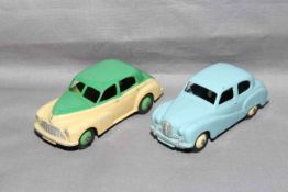 Dinky 159 Morris Oxford and 40j Austin Somerset. Very Good to Excellent unboxed.