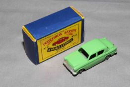 Moko 43 Hillman Minx Apple Green with Silver trim. Near Mint in Very Good box.