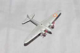 Pre War French Dinky 64a Amiot 370. Very Good missing one roundel from wing. Unboxed.