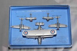 Pre War Dinky Set 61 RAF Aeroplanes.