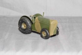 Triang Minic 83M CF clockwork tinplate Farm Tractor. Excellent unboxed, clockwork motor works.