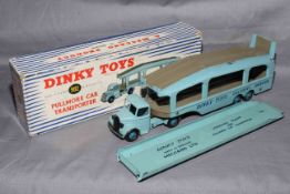 Dinky 982 Bedford Pullmore Car Transporter plus unboxed 794 Loading Ramp.