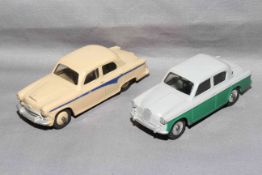 Dinky 176 Austin A105 and 168 Singer Gazelle. Excellent unboxed.
