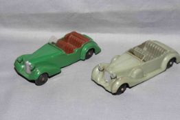 Dinky 38c Lagonda and 38d Alvis. Excellent unboxed.