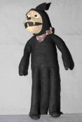 1920s Felt Felix the Cat toy with wire frame. Approx 13” tall. Excellent.