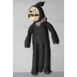 1920s Felt Felix the Cat toy with wire frame. Approx 13” tall. Excellent.