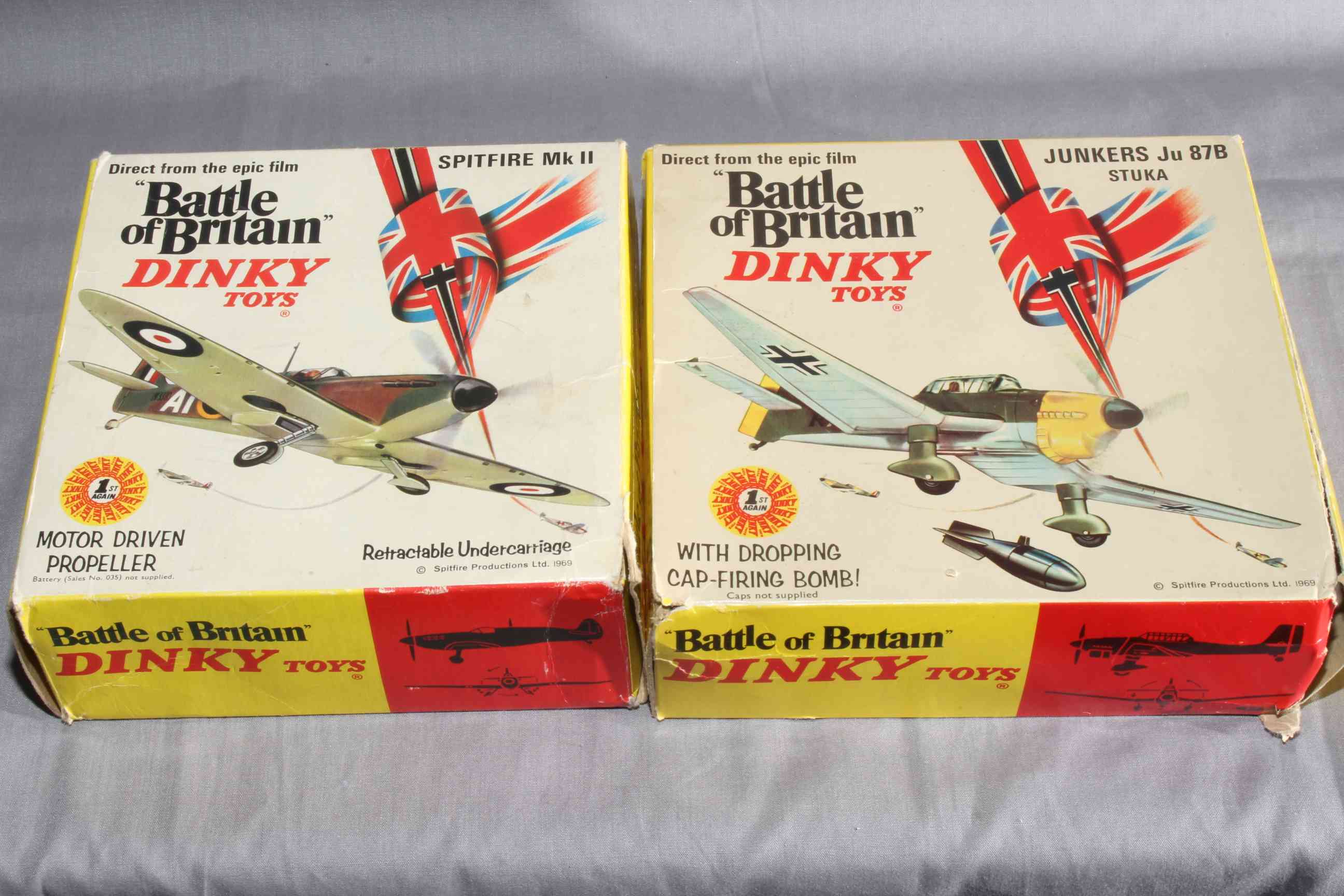 Two Dinky Battle of Britain 719 Spitfire MkII and 721 Junkers JU Stuka. - Image 2 of 2