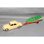 Dinky 156 Rover 75 and 796 Healy Sports Boat on Trailer. Very Good to Excellent unboxed.