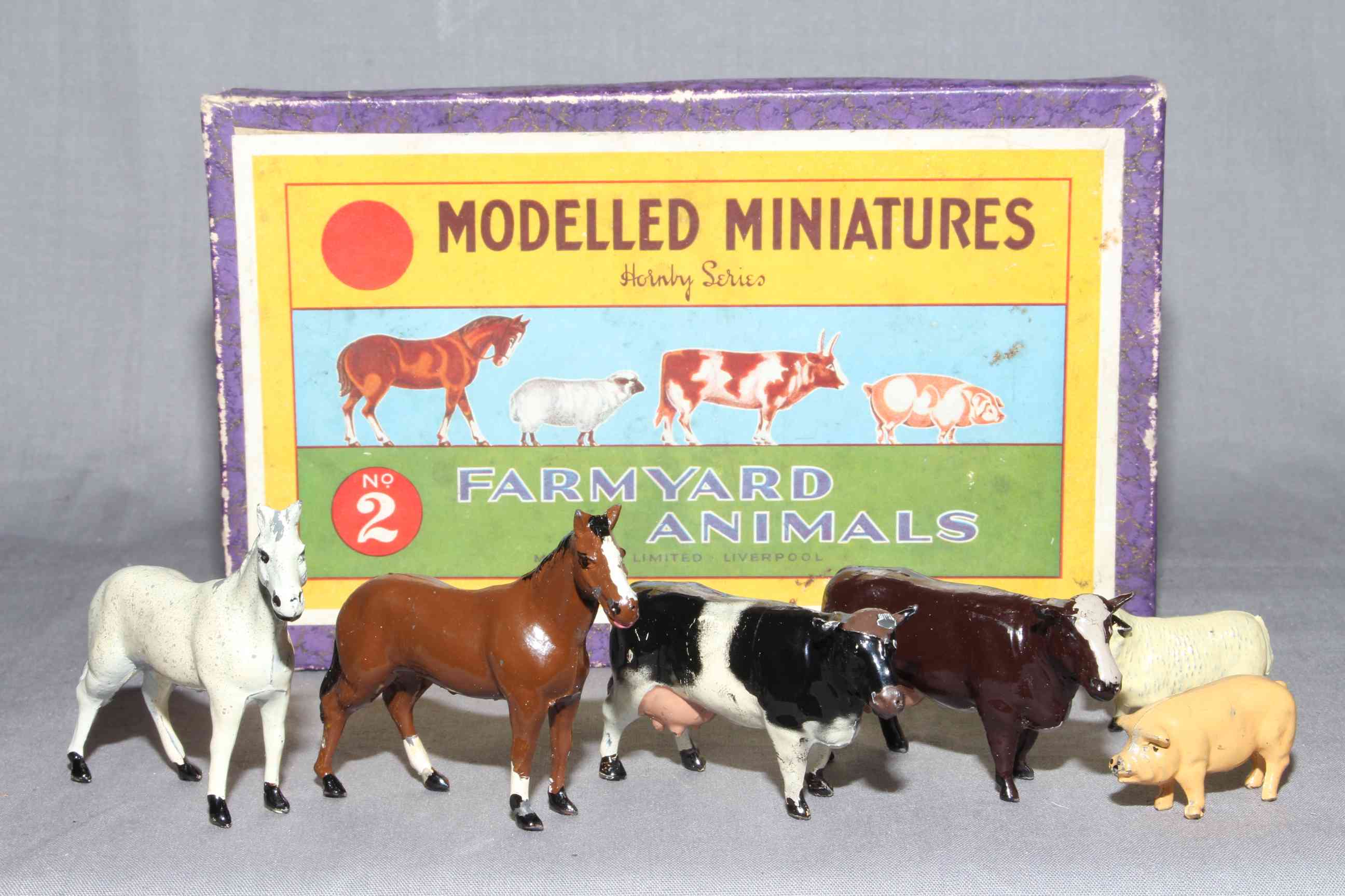 Hornby Series No 2 Farmyard Animals. Excellent unboxed.