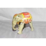 Moko Clockwork Jumbo Elephant. Excellent clockwork motor works.