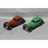 Post War Dinky 30c Daimler and 36c Humber Vogue. Very Good unboxed.