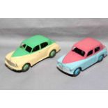 Dinky 154 Hillman Minx and 159 Morris Oxford. Very Good unboxed.