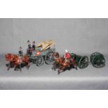 Britains Horse Drawn Ambulance with figures, General Wagon and Limber. Excellent unboxed.