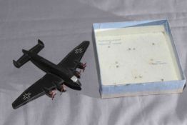 Pre War Dinky 67a Junkers ju 89 Heavy Bomber without gliding hole.