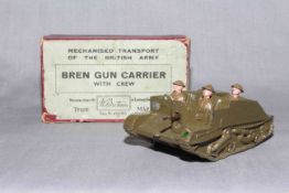 Britains 1876 Bren Gun Carrier with Crew. Excellent in Very Good box.