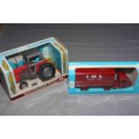 Budgie Toys Scammell Scarab Articulated Truck and Britains 9522 Massey Ferguson Tractor.