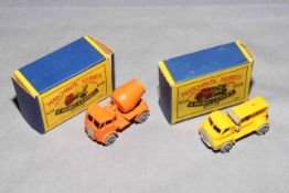 Moko 26 ERF Cement Mixer and 28 Bedford Compressor Lorry. Near Mint in Excellent boxes.