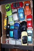 Collection of model cars and collection of boxed and loose vehicles including 'Disney Cars' boxed