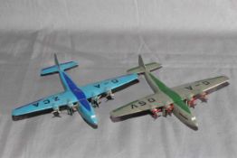 Four Dinky aircraft.