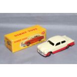 Dinky 179 Ford Fordor. Low Line paint. Near Mint in Fair tape repaired box.
