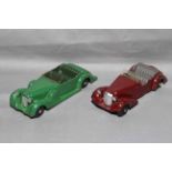 Dinky 38c Lagonda and 38d Alvis. Very Good to Excellent unboxed.