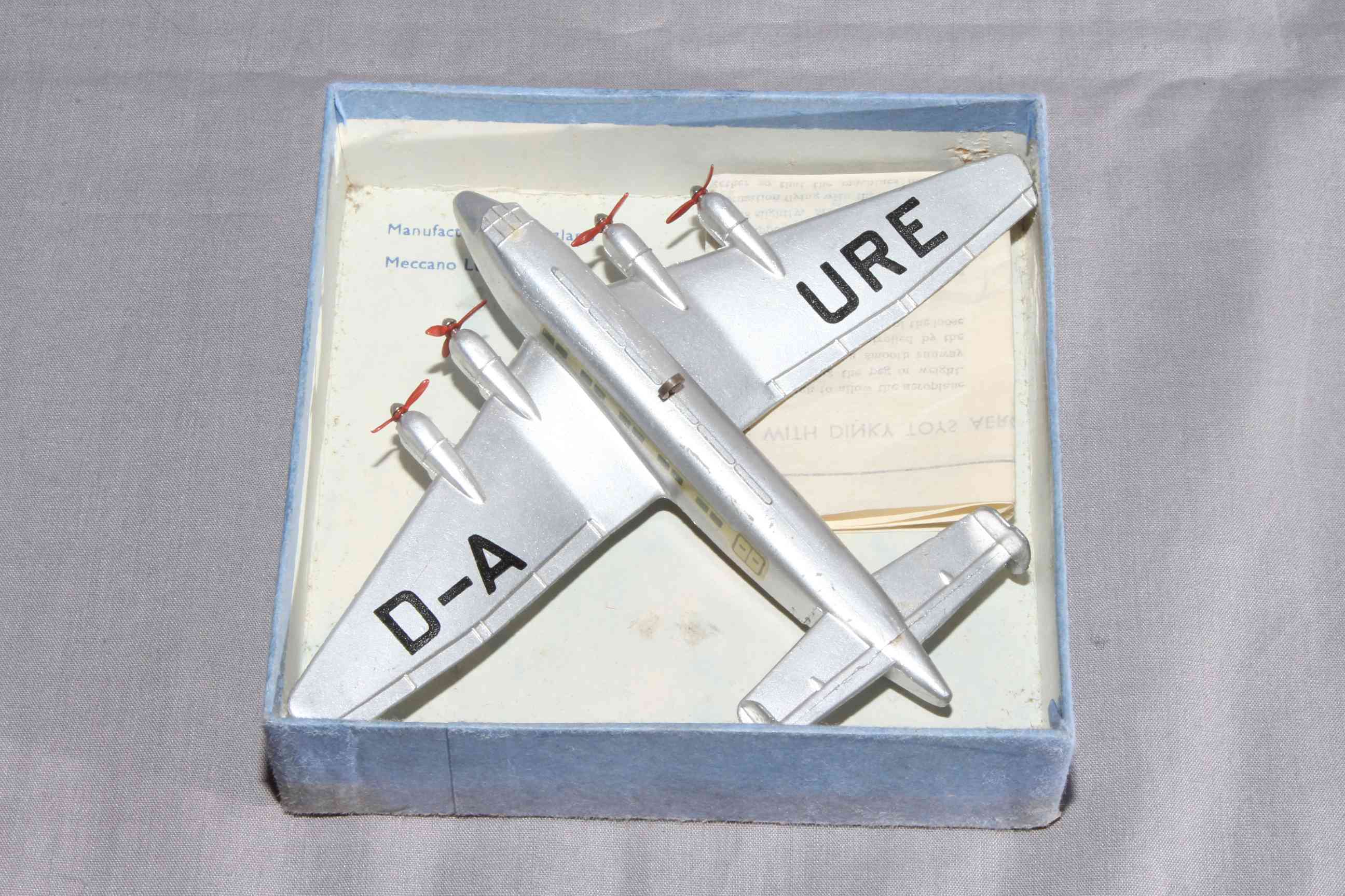 Pre War Dinky 62h Junkers ju89 Air Liner with gliding hole.