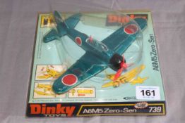 Dinky 739 A6M5 Zero-Sen. Near Mint in Near Mint box complete with decal sheet.