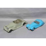 Dinky 38a Frazer Nash BMW with blue hubs and 38c Lagonda. Excellent unboxed.