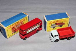 Matchbox Lesney 3 Bedford Tipper Truck and 5 Routemaster Bus.