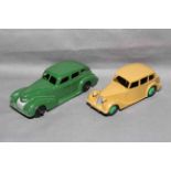 Dinky 39e Chrysler and 40b Triumph 1800. Excellent unboxed.