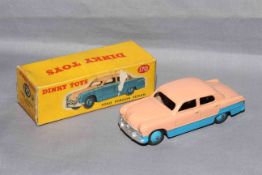 Dinky 179 Ford Fordor. Low Line paint. Excellent in Very Good box with correct colour spot.