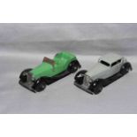 Post Dinky 36c Humber Vogue and 36f Salmson Four Seater Sports Car. Very Good unboxed.