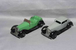 Post Dinky 36c Humber Vogue and 36f Salmson Four Seater Sports Car. Very Good unboxed.