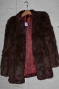 Ladies fur jacket, size 10.
