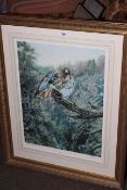 Alan M. Hunt, Red-Tailed Hawk, artists proof, signed and No.