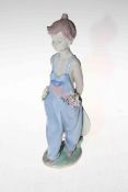 Lladro Pocket Full of Wishs, 7650, with box, 26cm. Condition good.