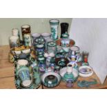 Collection of mainly Cornish Studio Pottery including Newlyn & Tintagel.