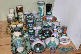 Collection of mainly Cornish Studio Pottery including Newlyn & Tintagel.