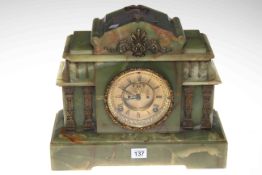 Late 19th Century mantel clock by The Ansonia Clock Company.