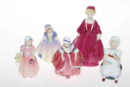 Four Royal Doulton figures 'Goody Two Shoes', Dinky Do', 'Kathy',