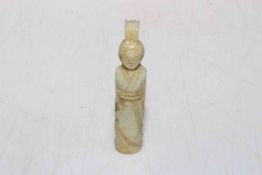 Chinese jade figure, 9.5cm.