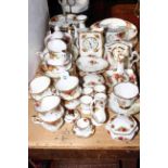 Collection of over forty pieces of Royal Albert Old Country Roses including twenty one piece tea