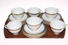 Royal Doulton Clarendon six cups, saucers and side plates.