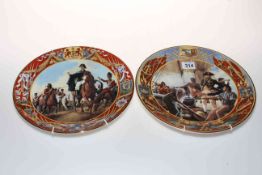 Pair of Royal Doulton Collectors Gallery Edition British Heroes 'Nelson at Trafalgar' PN64 and