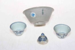 Four pieces Chinese Vung Tau Cargo: Bowl Lot 960 in Christies Sale, 12.