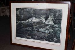 Alan M. Hunt, Snow Leopard, artist proof, signed and No.