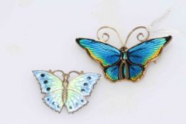 David Anderson, Norway silver and enamel butterfly brooch, 4.