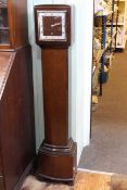 1930's mahogany grandmother clock, 135cm high.