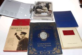 Collection of press and replica photographs including royalty,